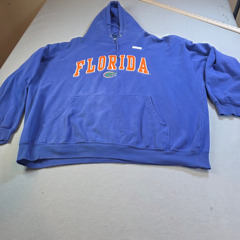 Old Varsity Brand Florida Gators Hoodie Blue Distressed Vintage Mens XXL
